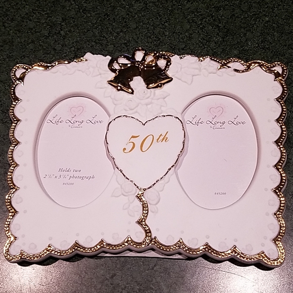 Enesco Other - 50th Anniversary Dual Photo Frame Ceramic